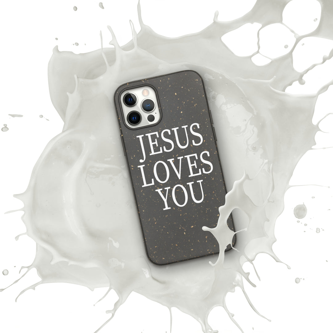 F&H Jesus Loves You Speckled Case for iPhone®