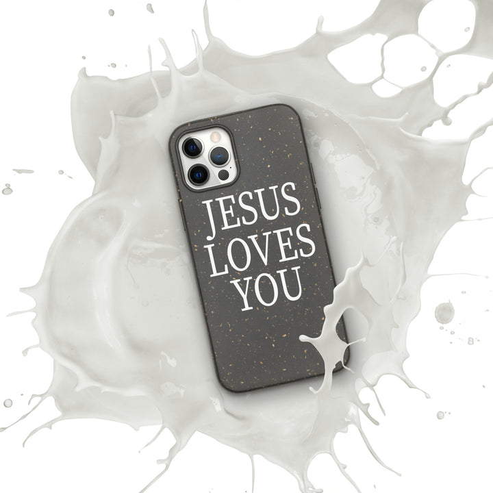 F&H Jesus Loves You Speckled Case for iPhone®