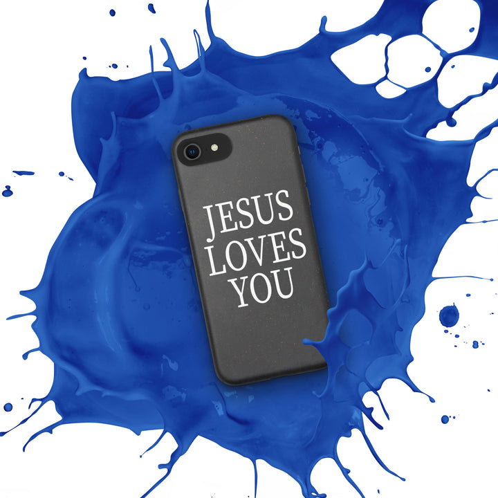 F&H Jesus Loves You Speckled Case for iPhone®
