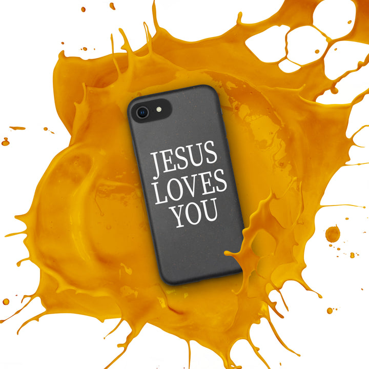 F&H Jesus Loves You Speckled Case for iPhone®