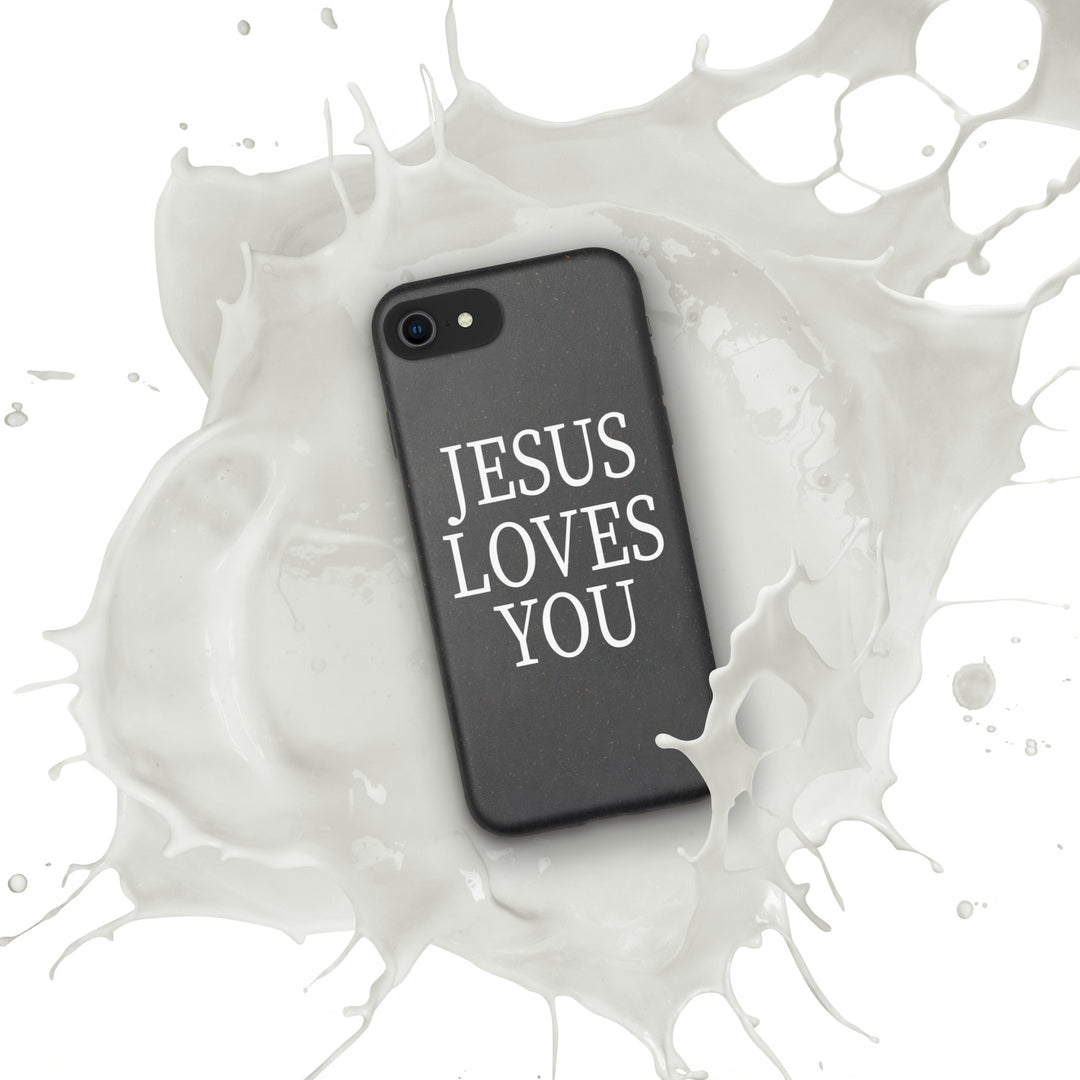 F&H Jesus Loves You Speckled Case for iPhone®