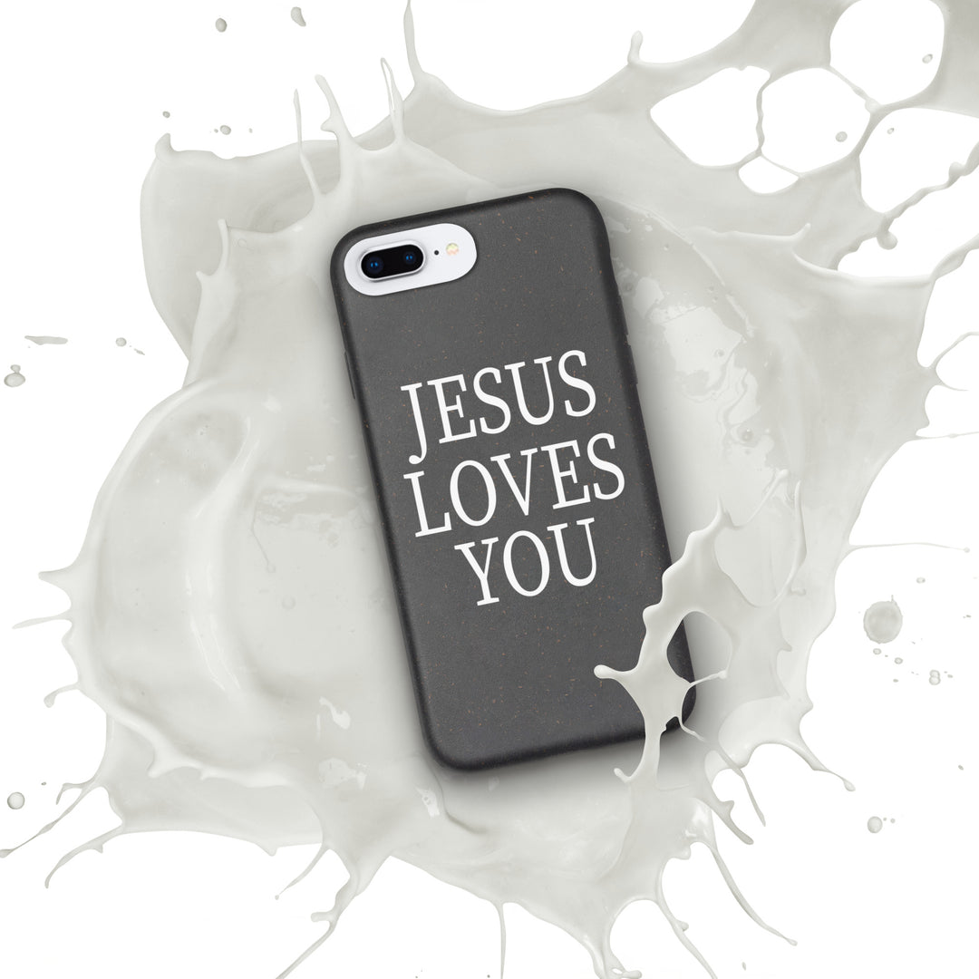 F&H Jesus Loves You Speckled Case for iPhone®