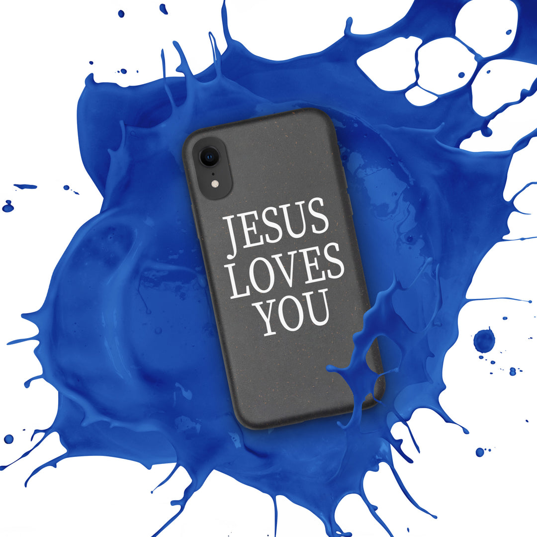 F&H Jesus Loves You Speckled Case for iPhone®