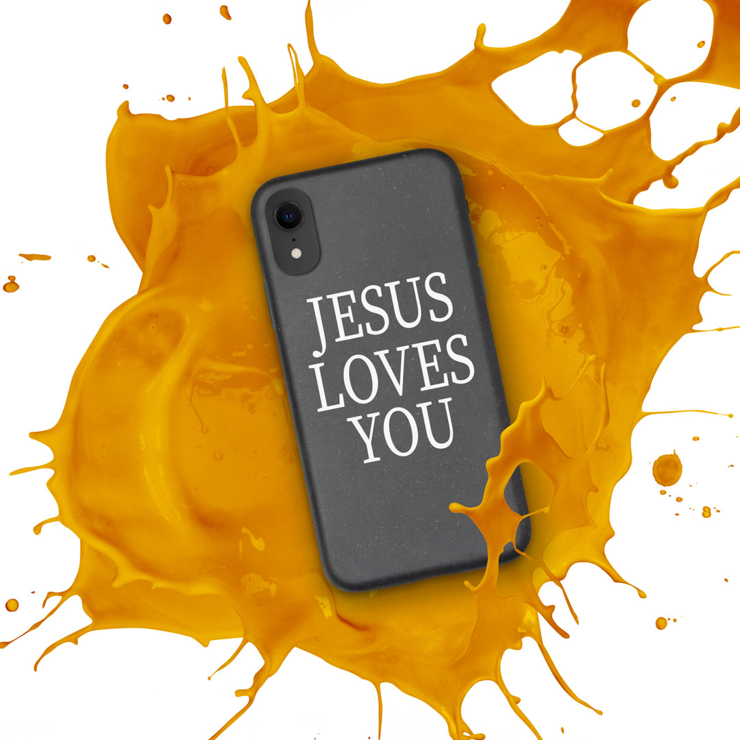 F&H Jesus Loves You Speckled Case for iPhone®
