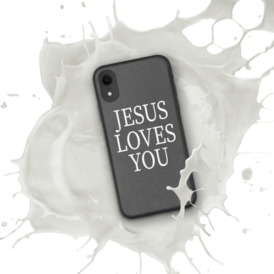 F&H Jesus Loves You Speckled Case for iPhone®