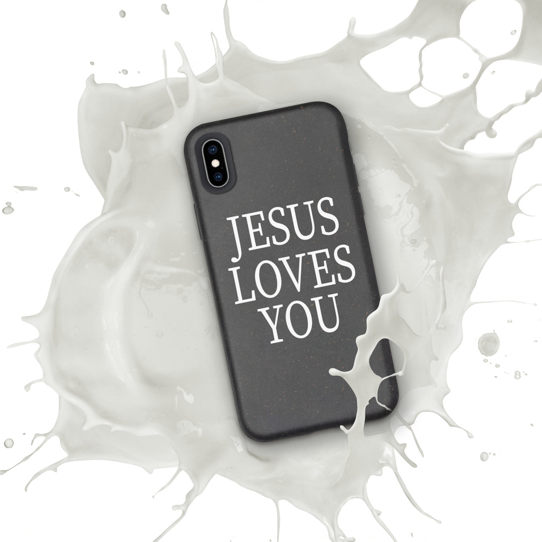 F&H Jesus Loves You Speckled Case for iPhone®