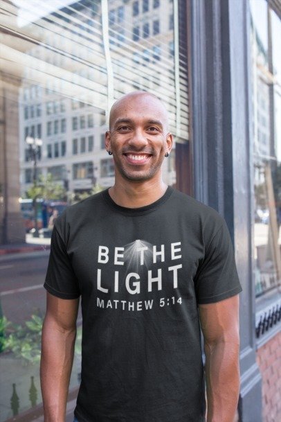F&H Christian Be The Light t-shirt