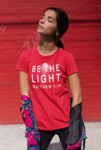 F&H Christian Be The Light t-shirt