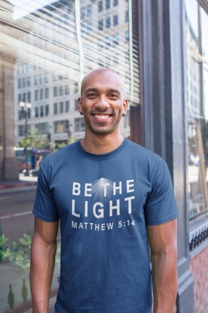 F&H Christian Be The Light t-shirt
