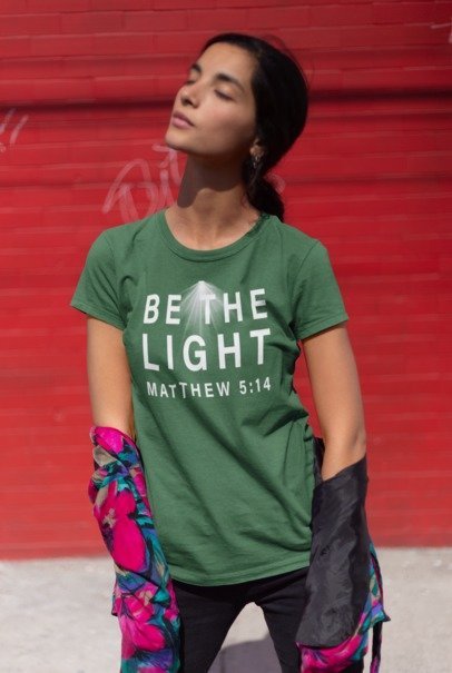 F&H Christian Be The Light t-shirt