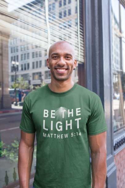 F&H Christian Be The Light t-shirt