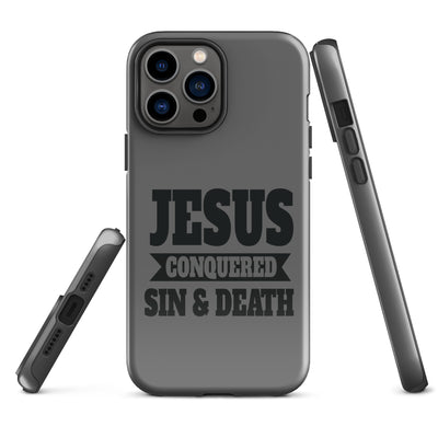 F&H Jesus Conquered Sin and Death Tough Case for iPhone®