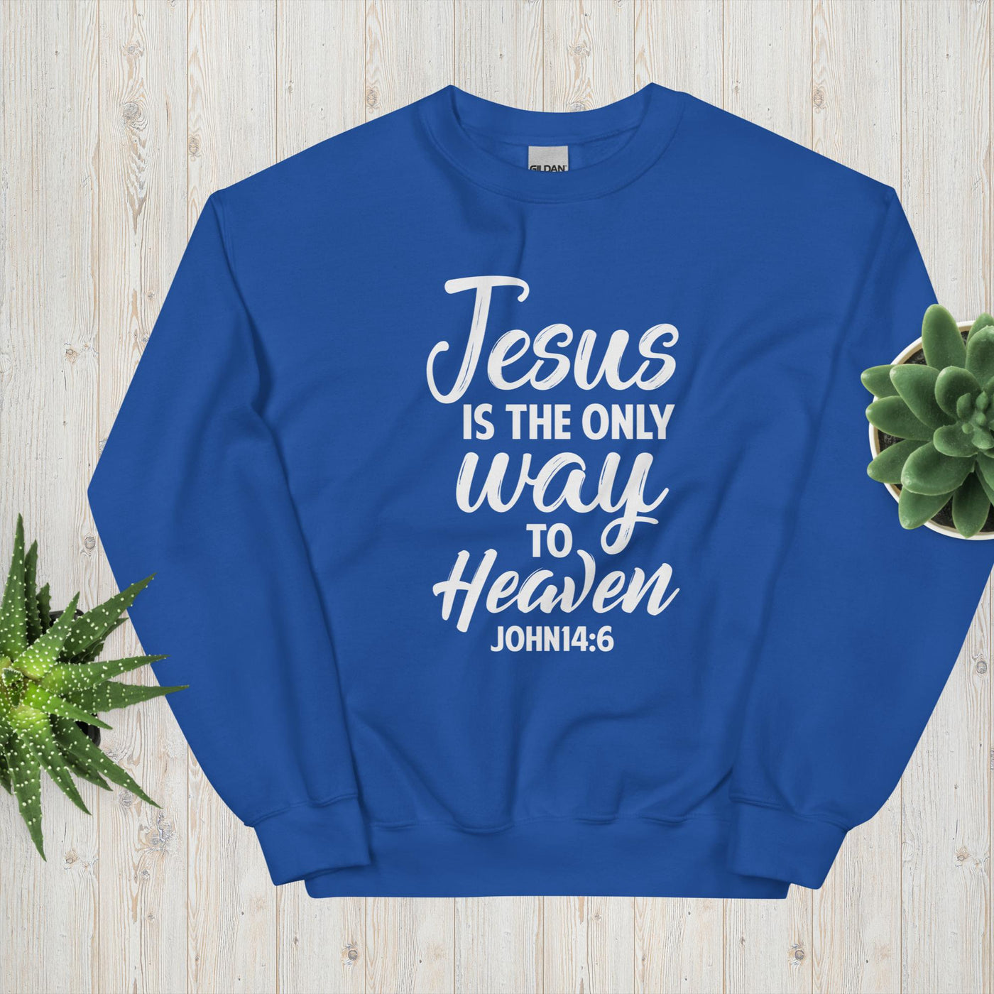 F&H Jesus Is The Only Way To Heaven Sweatshirt
