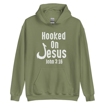 F&H Hooked On Jesus Unisex Hoodie