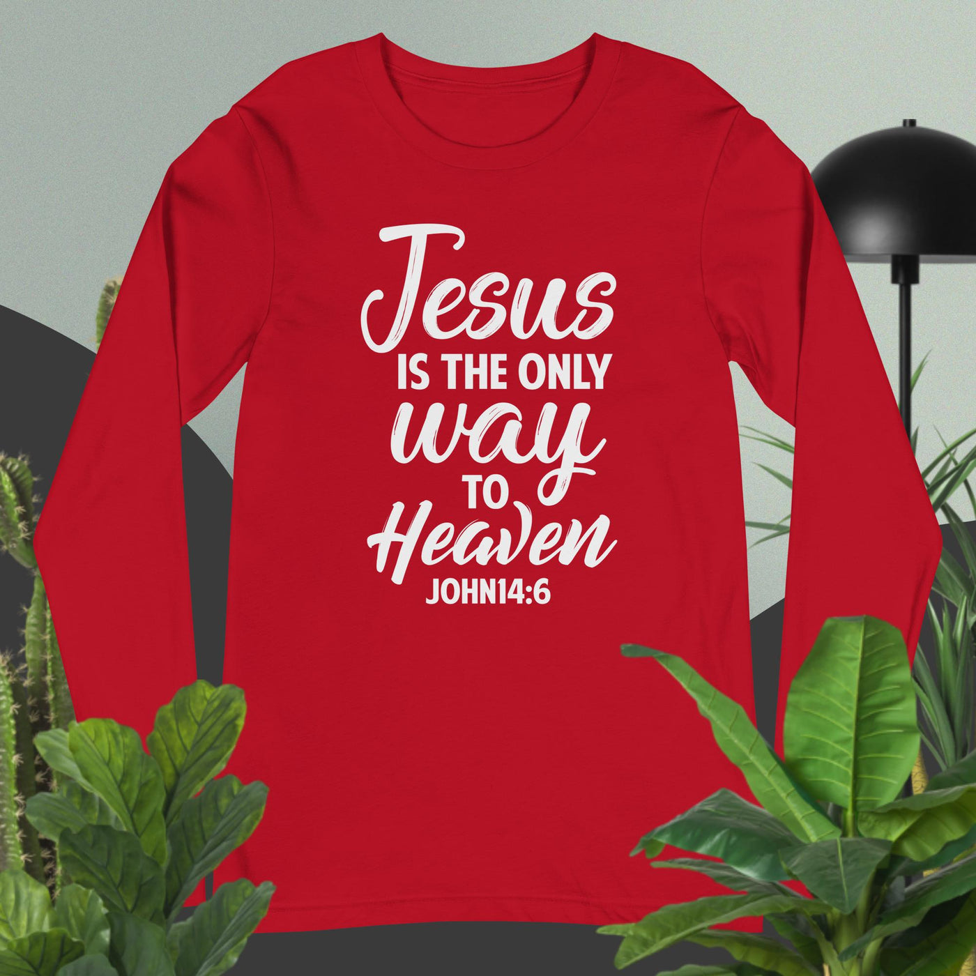 F&H Jesus is the Only Way to Heaven Long Sleeve Tee