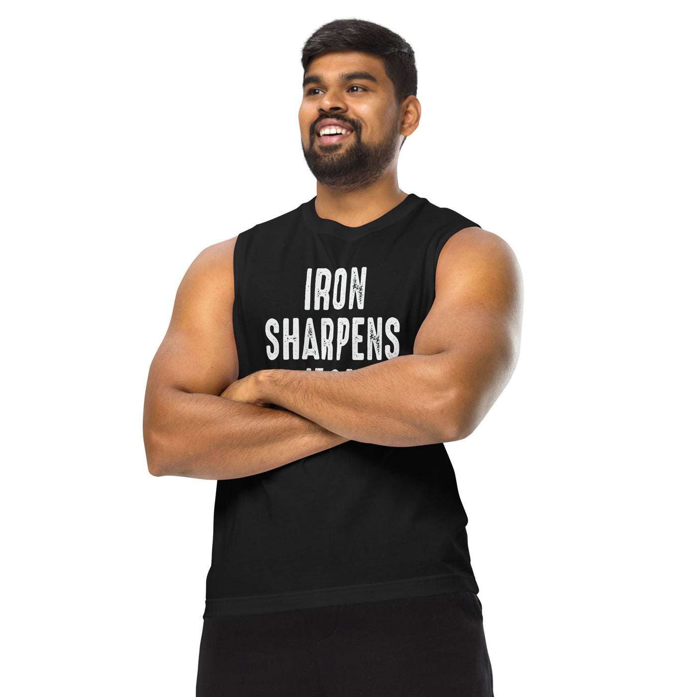 F&H Iron Sharpens Iron Tank Top Muscle Shirt