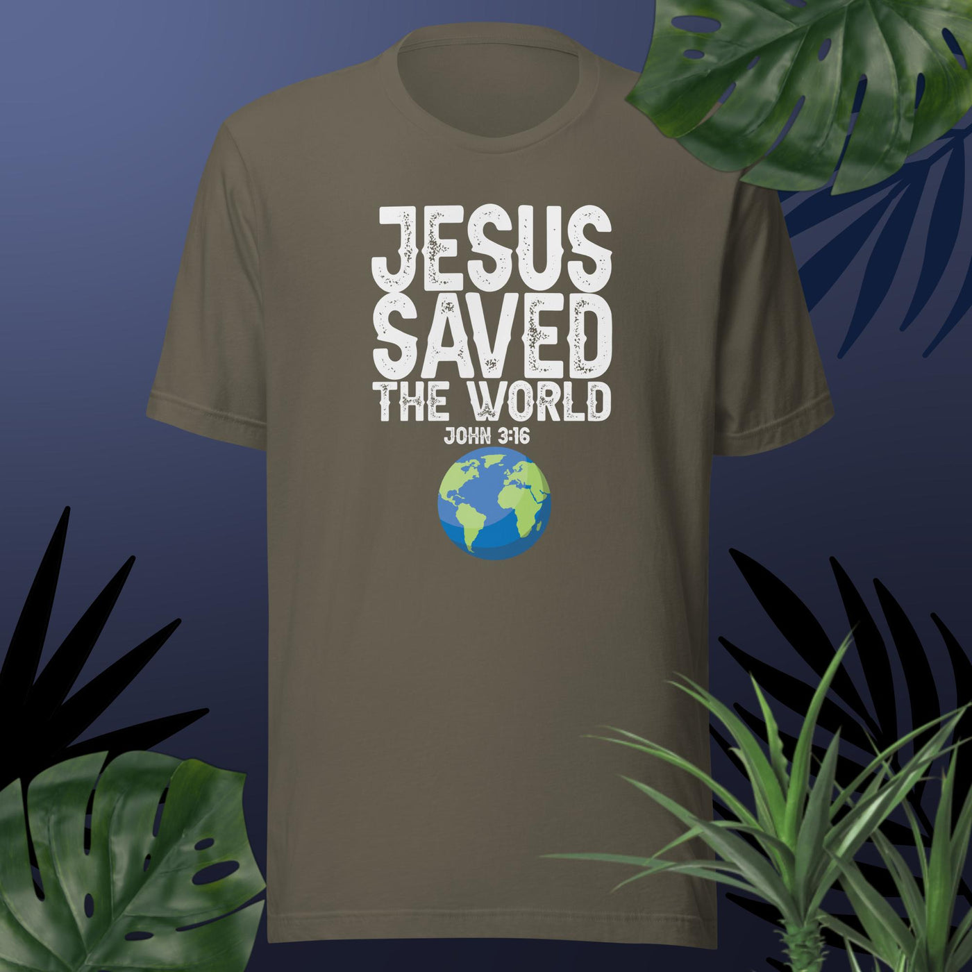 F&H Christian Jesus Saved The World T-shirt