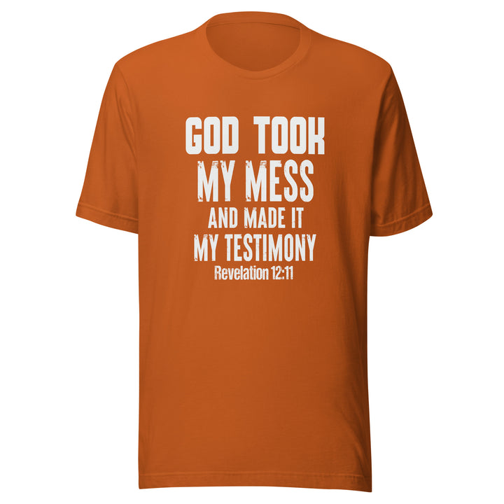 F&H God Took My Mess And Made It My Testimony T-shirt