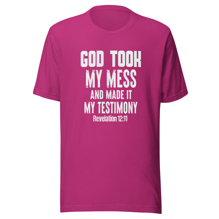 F&H God Took My Mess And Made It My Testimony T-shirt