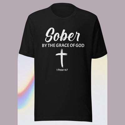 F&H Sober By The Grace of God T-shirt