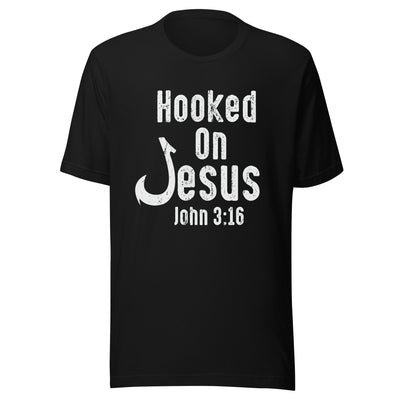F&H Hooked On Jesus Unisex t-shirt