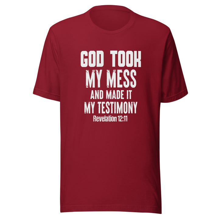 F&H God Took My Mess And Made It My Testimony T-shirt