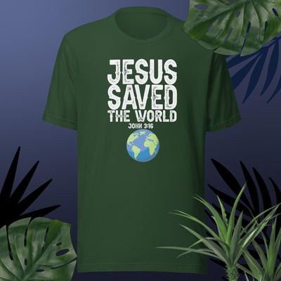 F&H Christian Jesus Saved The World T-shirt