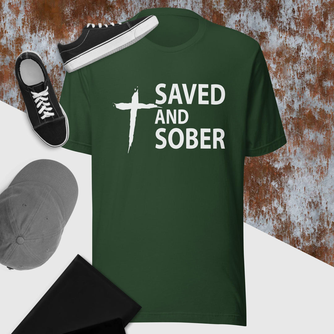 F&H Saved And Sober t-shirt