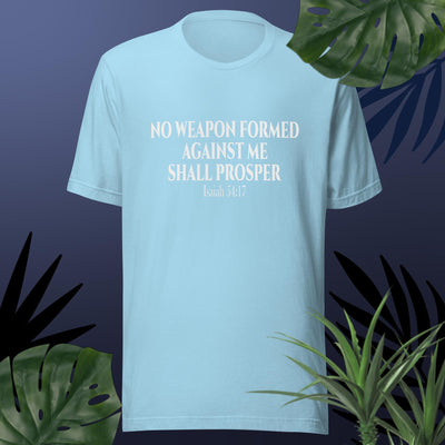 F&H Christian No Weapon Formed Against Me Shall Prosper T-Shirt