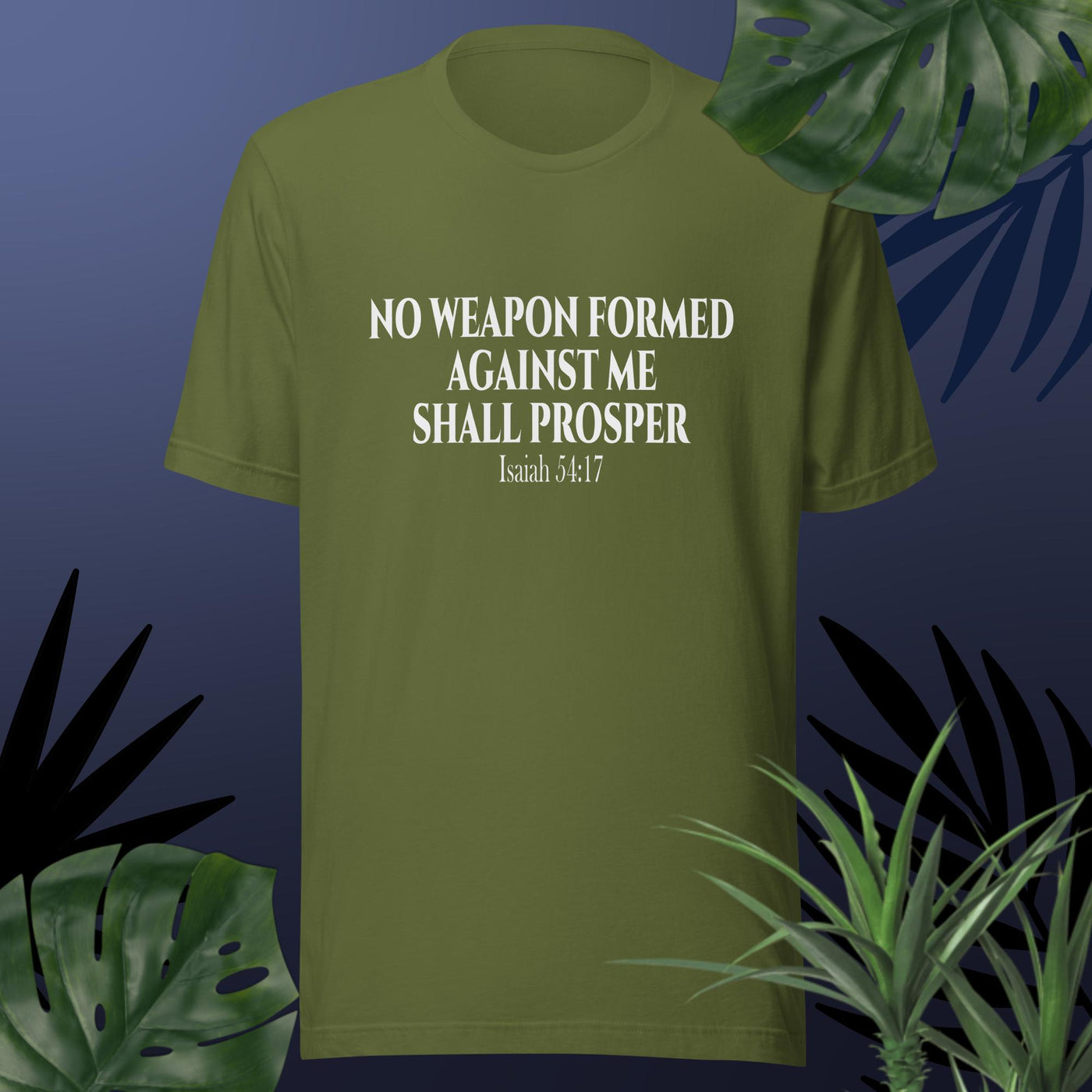 F&H Christian No Weapon Formed Against Me Shall Prosper T-Shirt