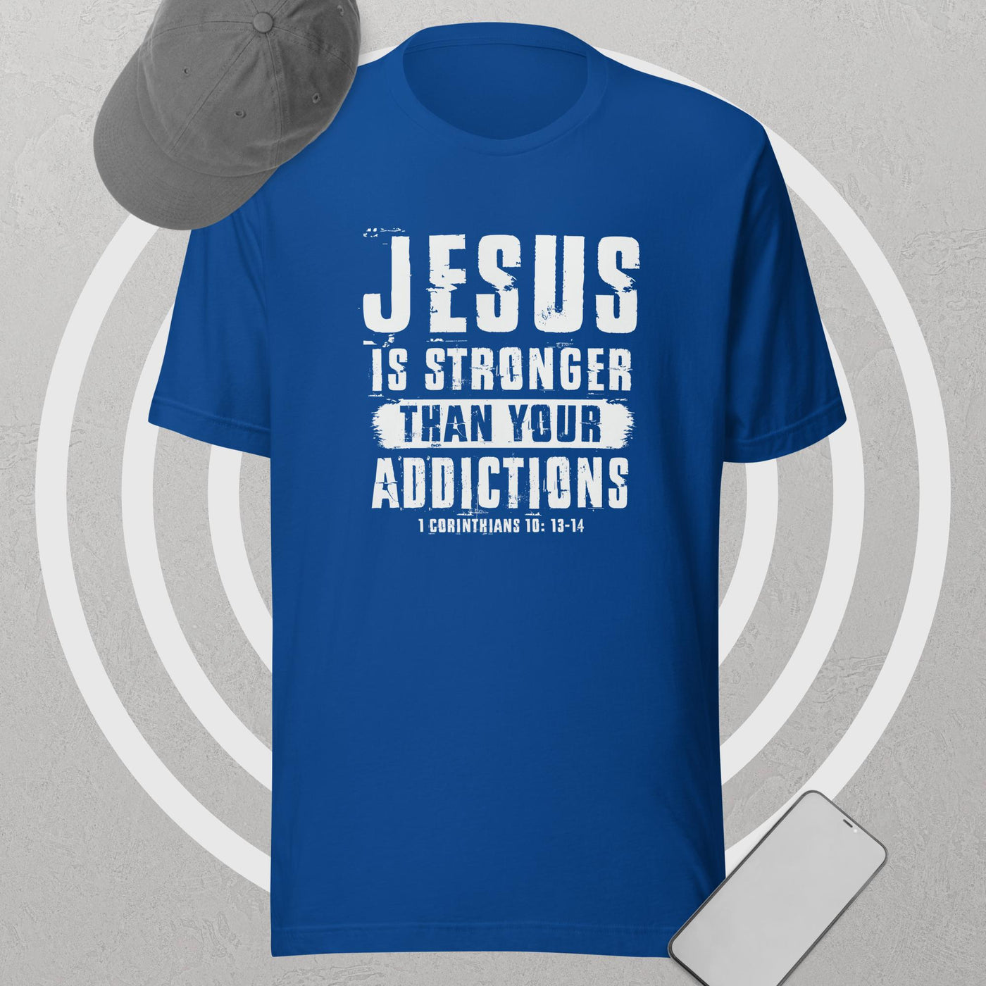 F&H Jesus Is Stronger Than Your Addictions t-shirt