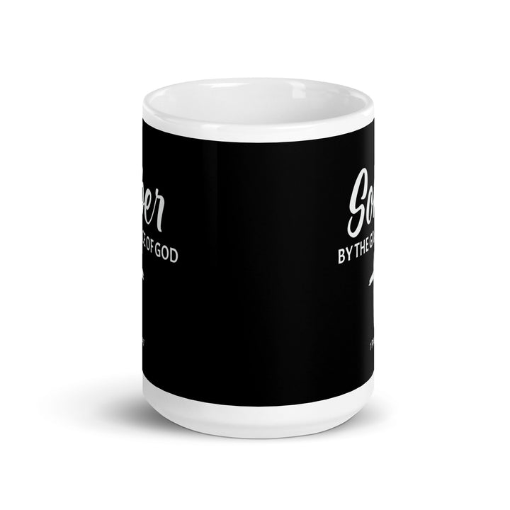 F&H Sober By The Grace Of God White Glossy mug