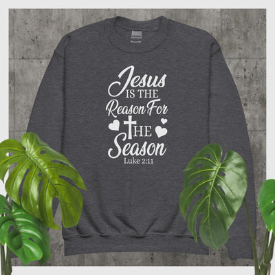 F&H Jesus Is Reason For The Season Youth Crewneck sweatshirt