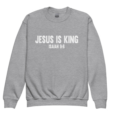 Jesus Is King Youth Unisex crewneck Sweatshirt