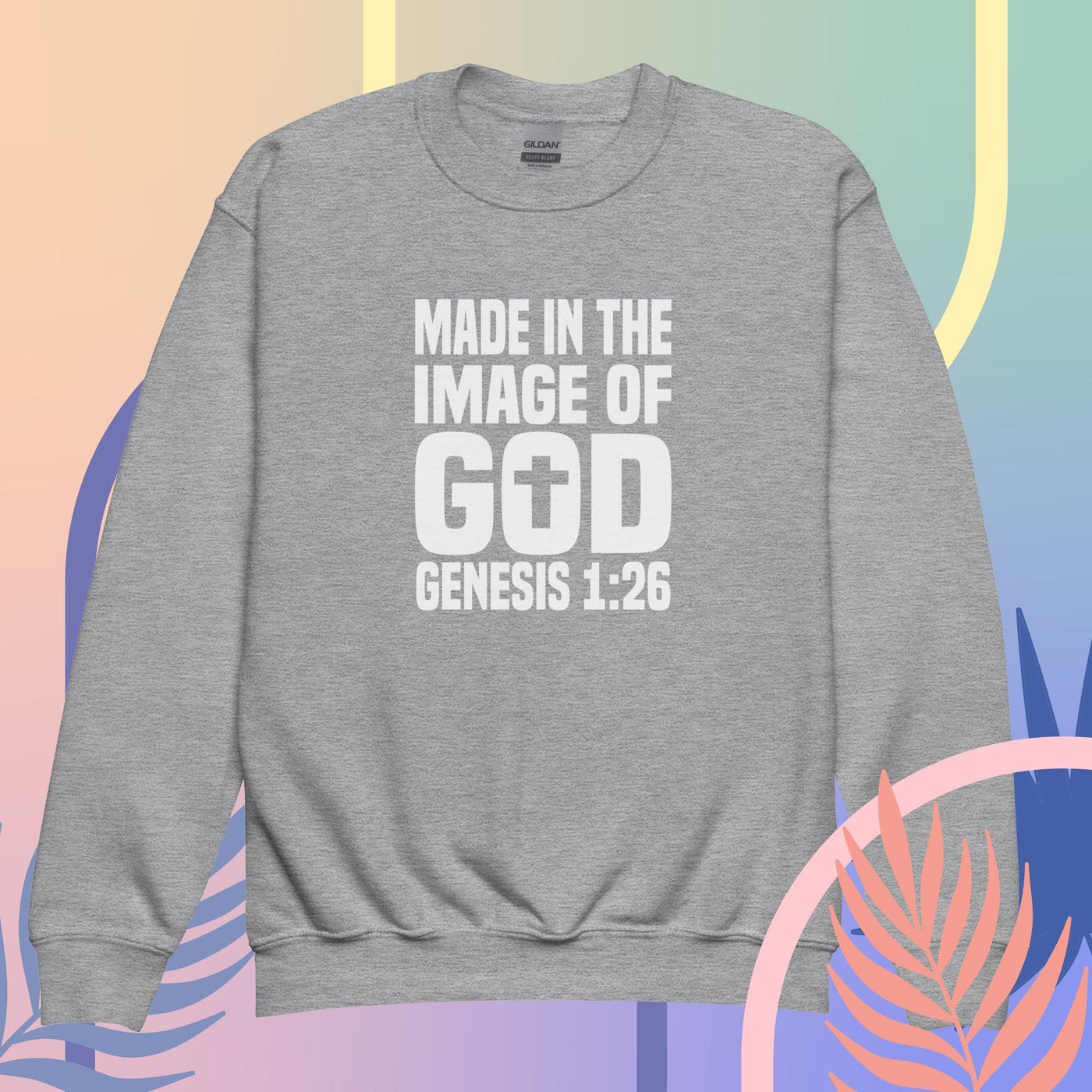 F&H Made In The Image Of God Youth Unisex crewneck sweatshirt
