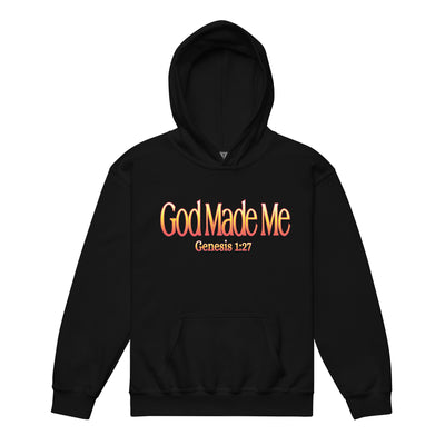 F&H God Made Me Youth heavy blend hoodie unisex