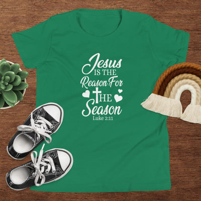 F&H Jesus Is The Reason For The Season Youth Short Sleeve T-Shirt