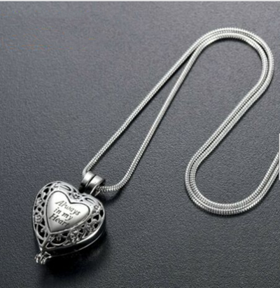 Heart-shaped Perfume Bottle Necklace
