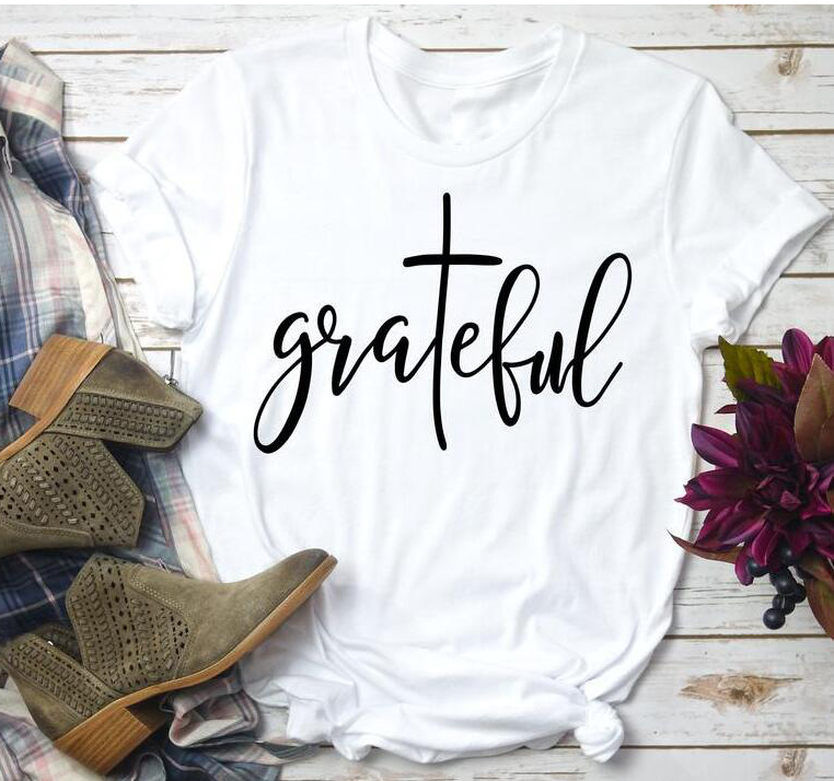 Grateful Womens Christian T-shirt