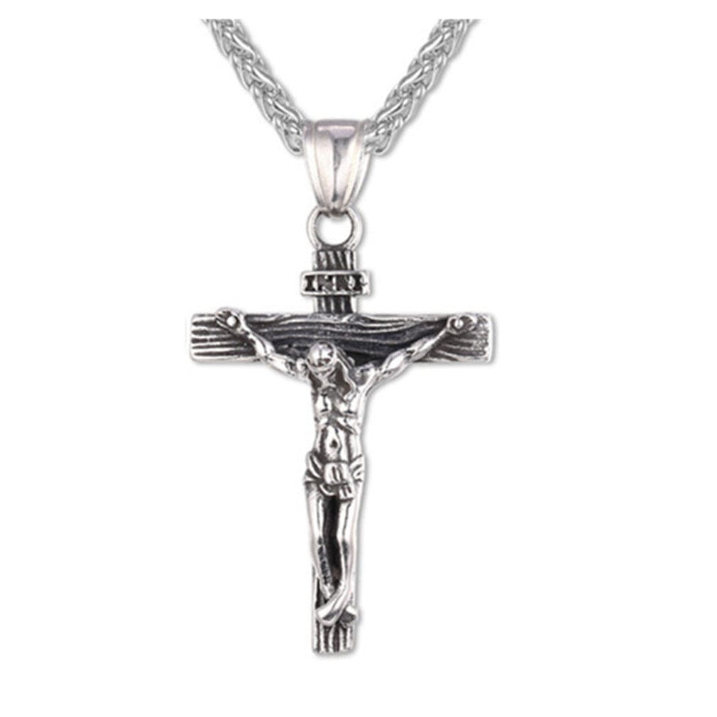 The Cross INRI Crucifix Pendant And Necklace