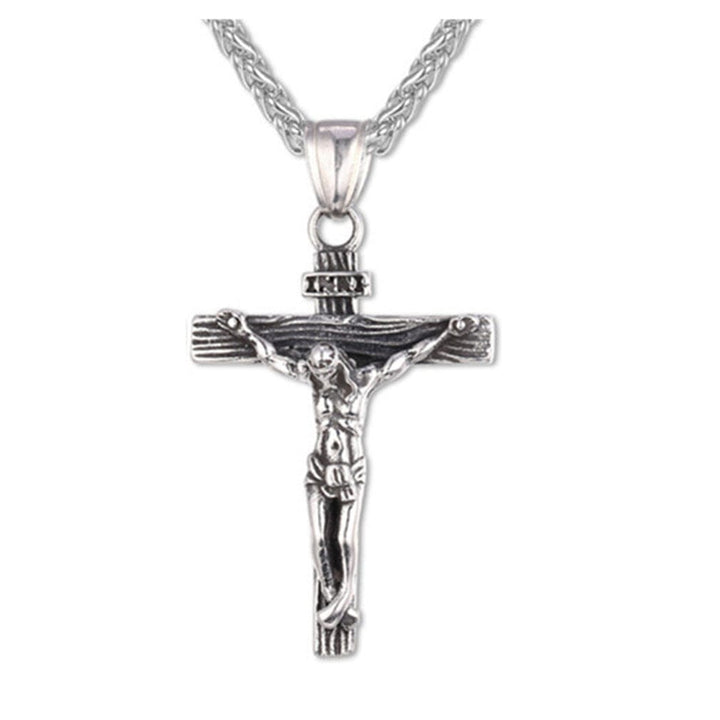 The Cross INRI Crucifix Pendant And Necklace