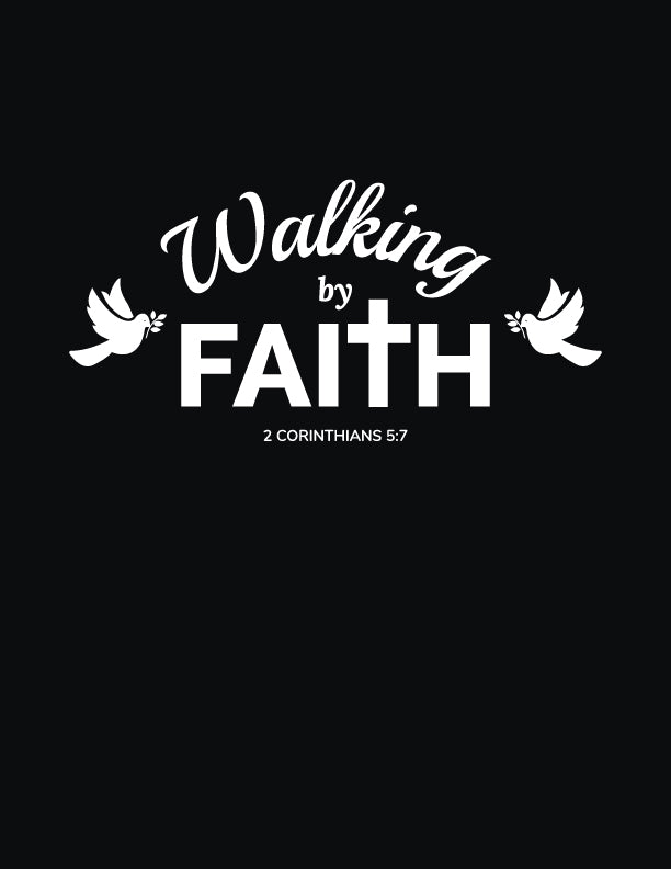 F&H Christian Walking By Faith Women's T-Shirt - Faith and Happiness Store