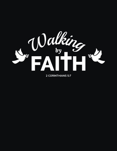 F&H Christian Walking By Faith Women's T-Shirt - Faith and Happiness Store