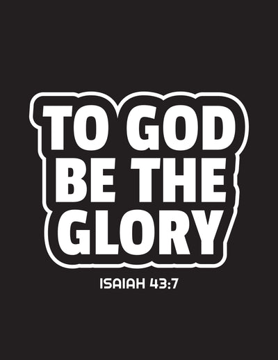 F&H Christian To God Be The Glory Women's T-Shirt - Faith and Happiness Store