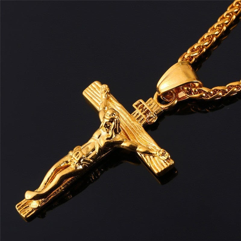 The Cross INRI Crucifix Pendant And Necklace