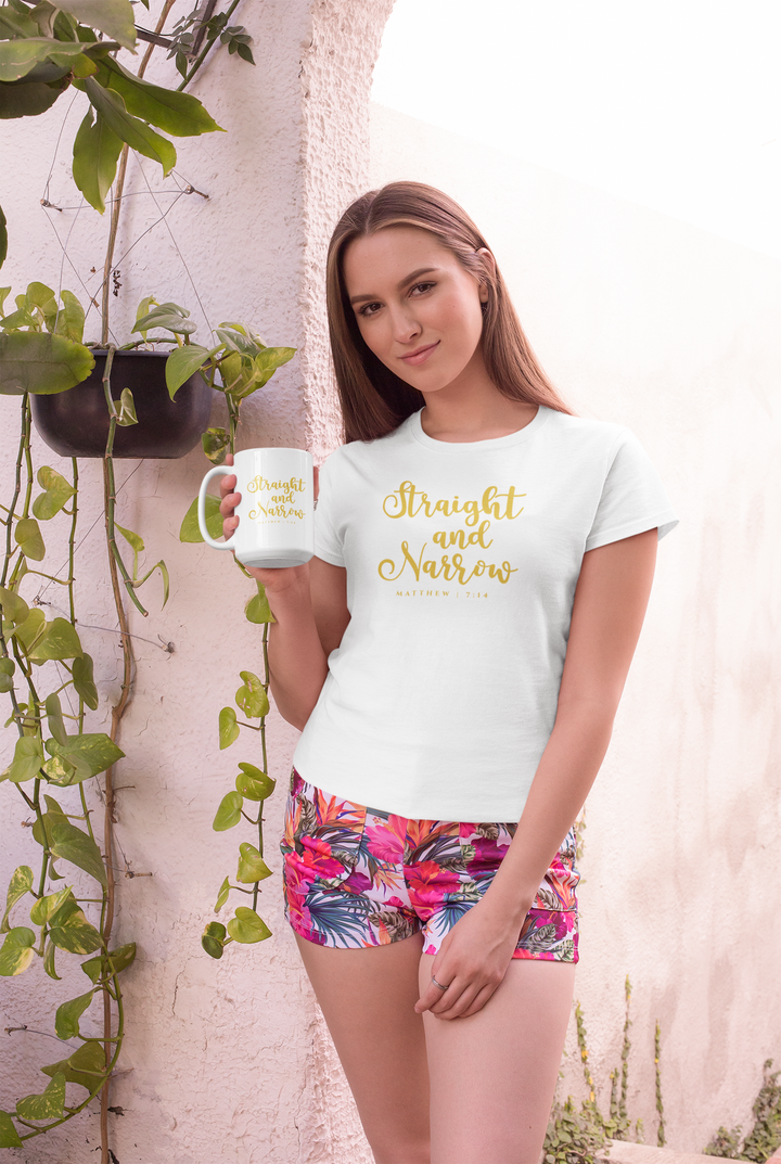 F&H Christian Straight and Narrow Womens t-shirt