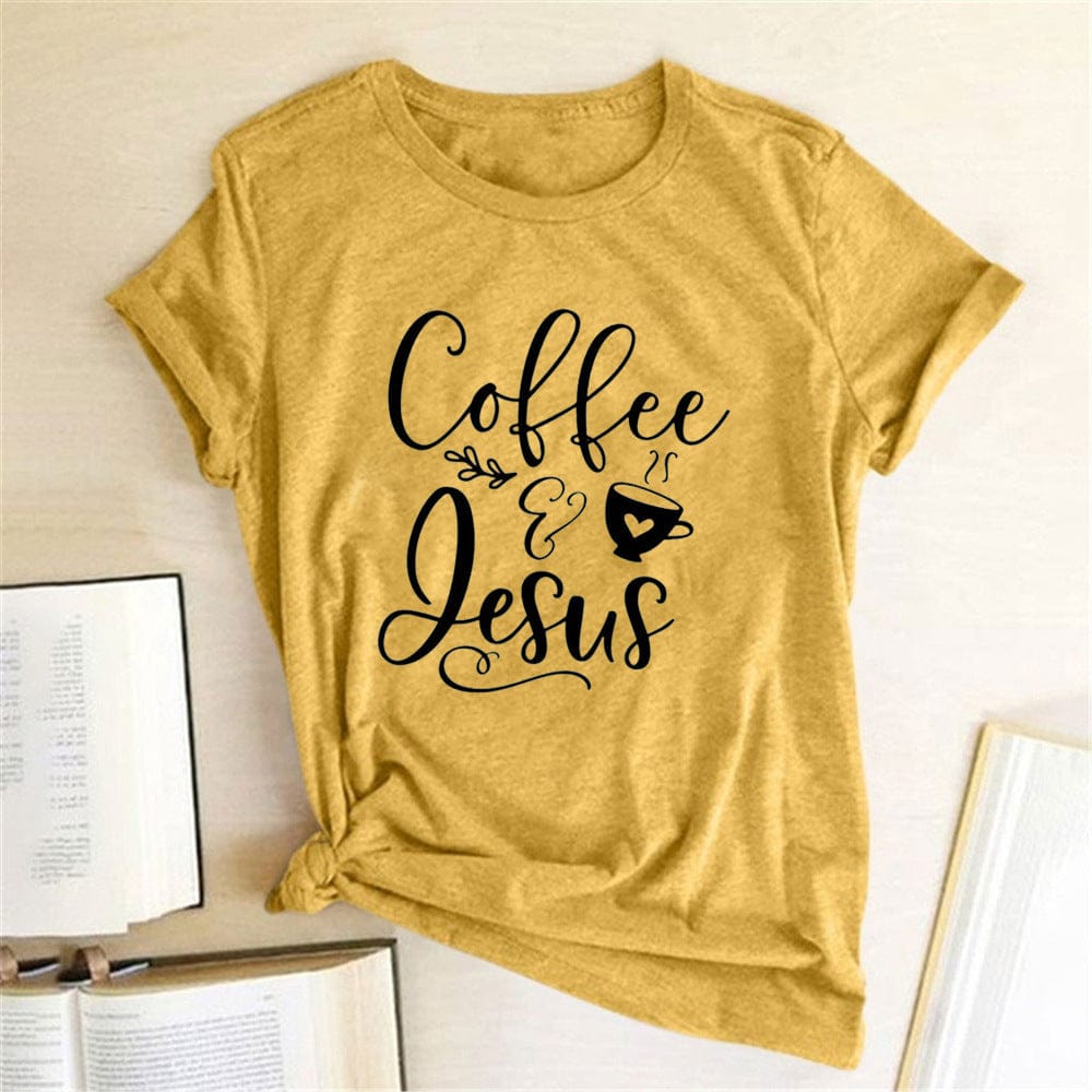 Jesus and Coffee Womens T-Shirt