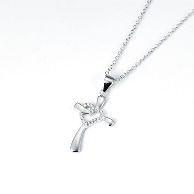 Heart Cross Necklace & Pendant