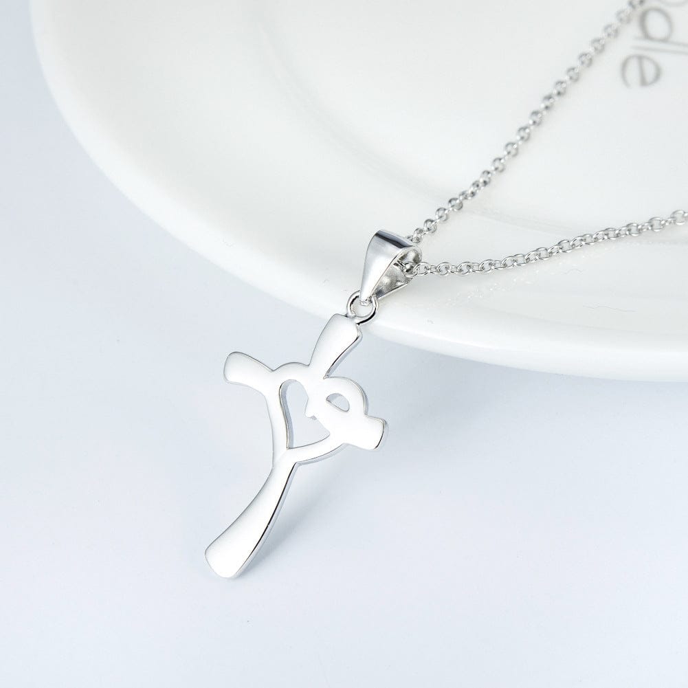 Heart Cross Necklace & Pendant