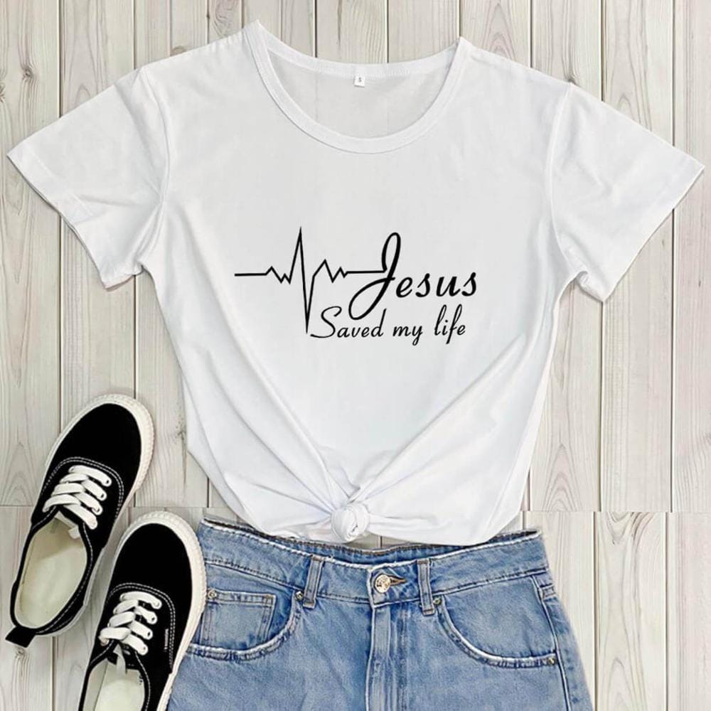 Jesus Saved My Life Short Sleeve T-Shirt